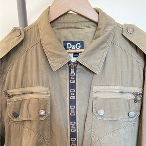 Dolce&Gabbana OversizedUnisex 90’s Vintage Jacket Khaki Green US 38/EU 52/Size L